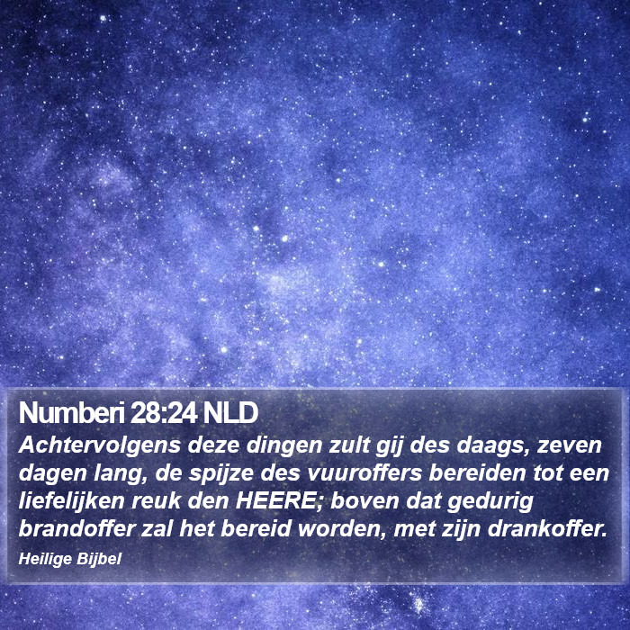 Numberi 28:24 NLD Bible Study