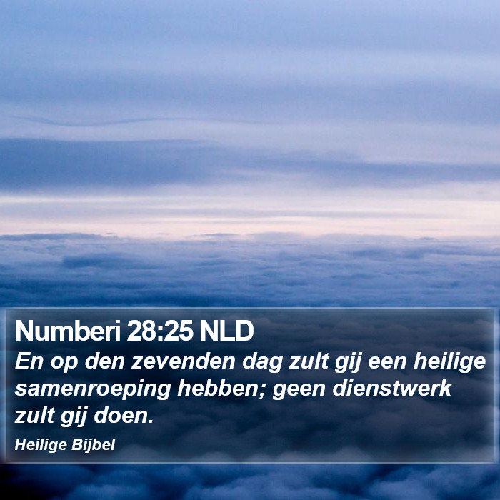 Numberi 28:25 NLD Bible Study