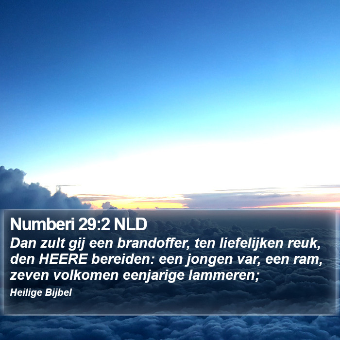 Numberi 29:2 NLD Bible Study