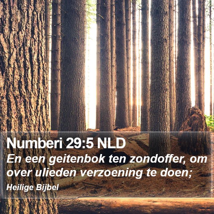 Numberi 29:5 NLD Bible Study