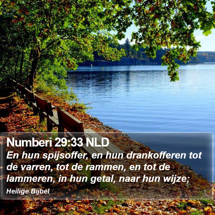 Numberi 29:33 NLD Bible Study