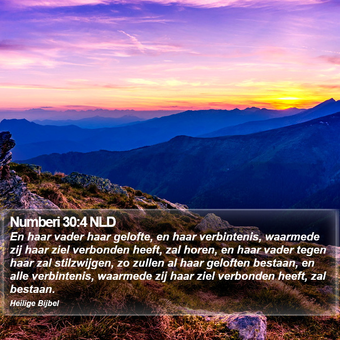 Numberi 30:4 NLD Bible Study