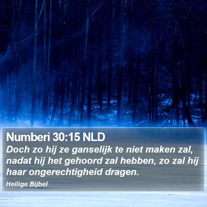 Numberi 30:15 NLD Bible Study