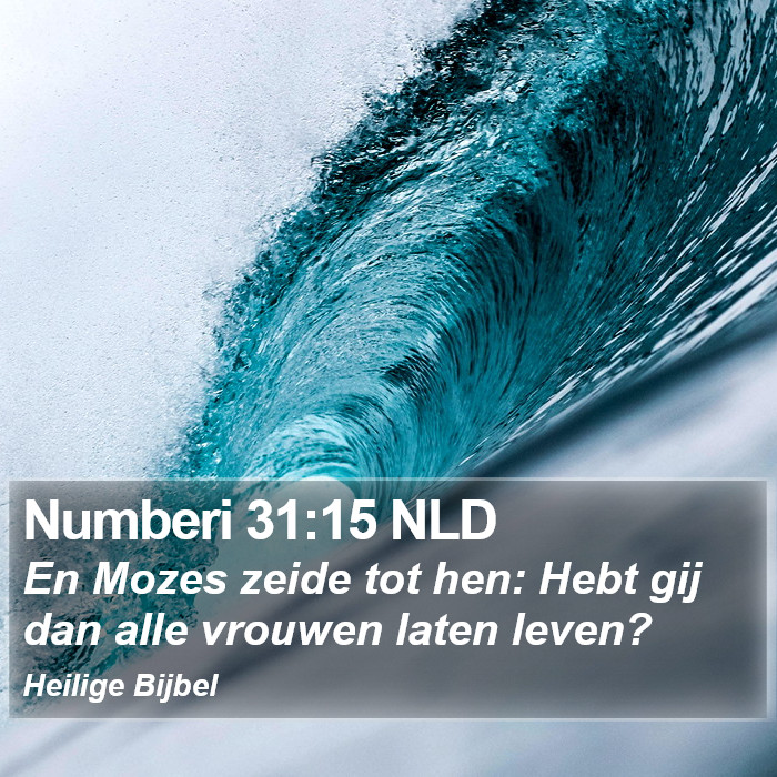 Numberi 31:15 NLD Bible Study