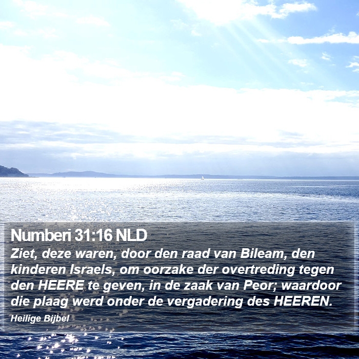 Numberi 31:16 NLD Bible Study