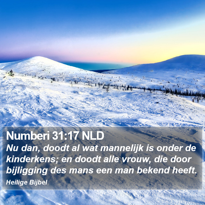 Numberi 31:17 NLD Bible Study
