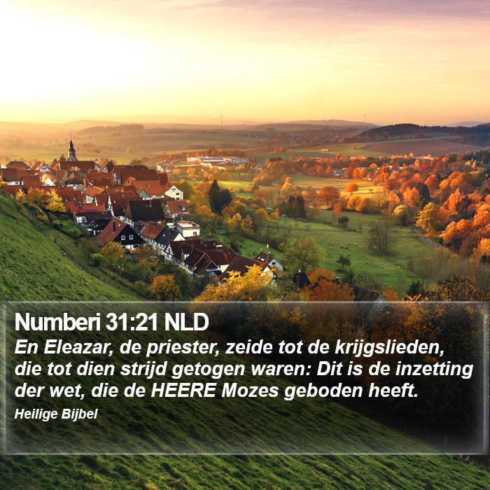 Numberi 31:21 NLD Bible Study