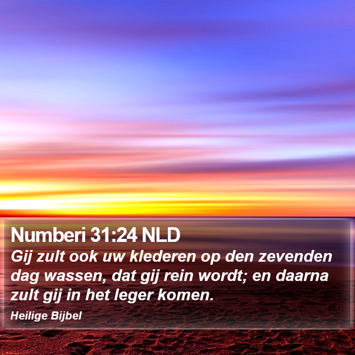 Numberi 31:24 NLD Bible Study