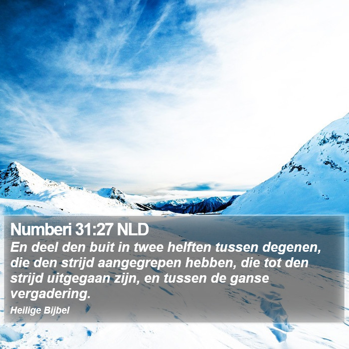Numberi 31:27 NLD Bible Study