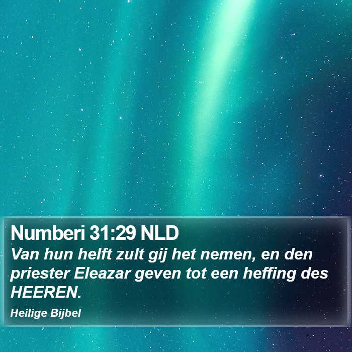 Numberi 31:29 NLD Bible Study