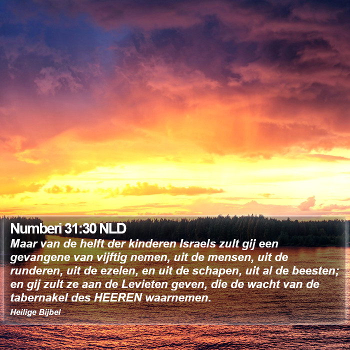 Numberi 31:30 NLD Bible Study