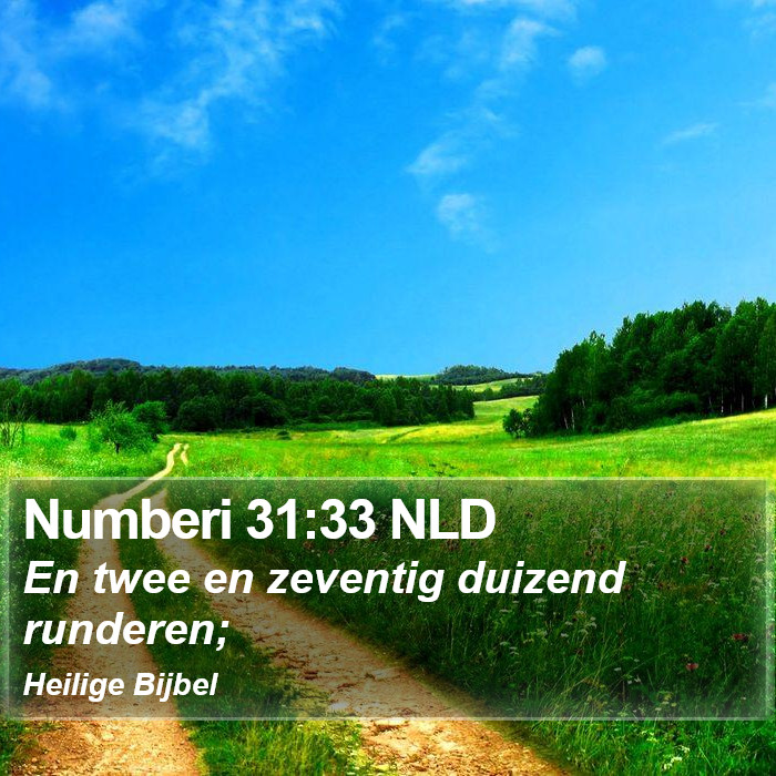 Numberi 31:33 NLD Bible Study