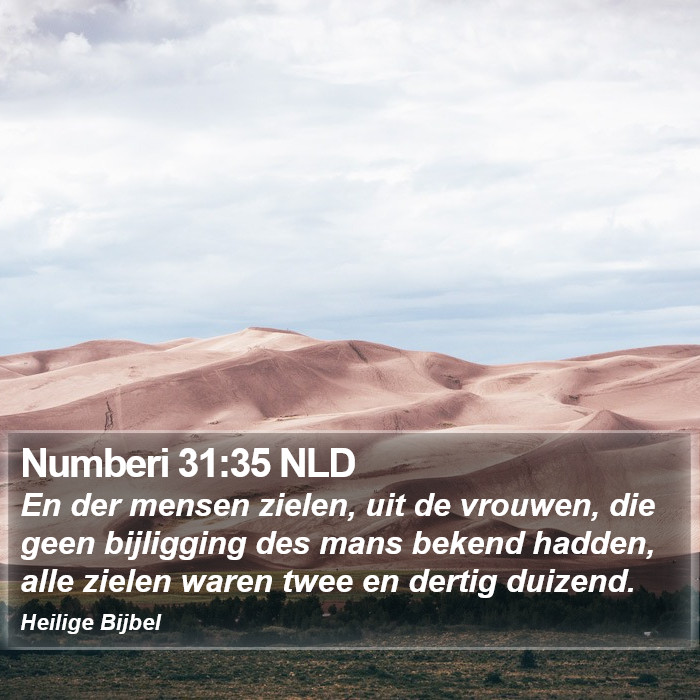 Numberi 31:35 NLD Bible Study