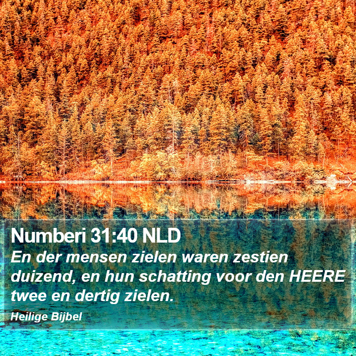 Numberi 31:40 NLD Bible Study
