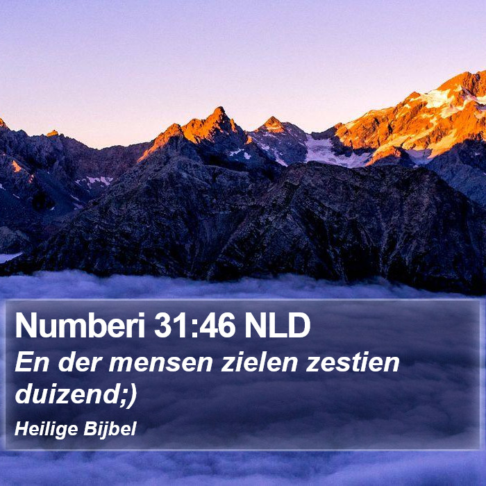 Numberi 31:46 NLD Bible Study