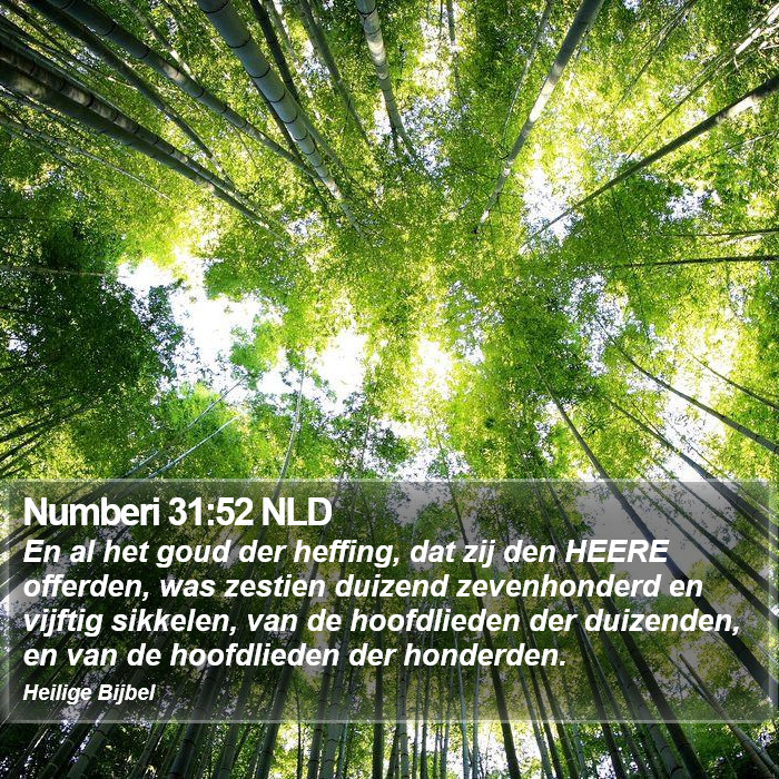 Numberi 31:52 NLD Bible Study