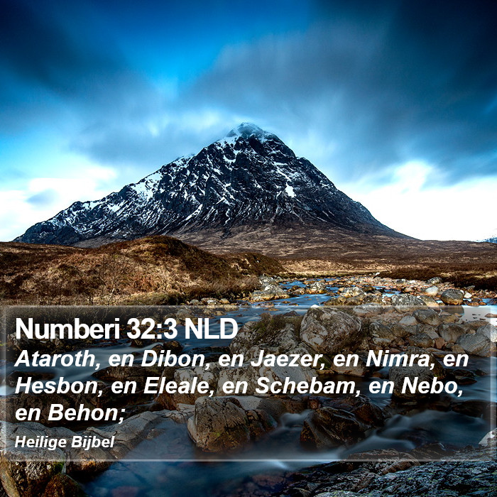 Numberi 32:3 NLD Bible Study