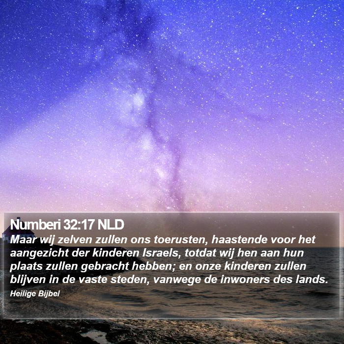 Numberi 32:17 NLD Bible Study