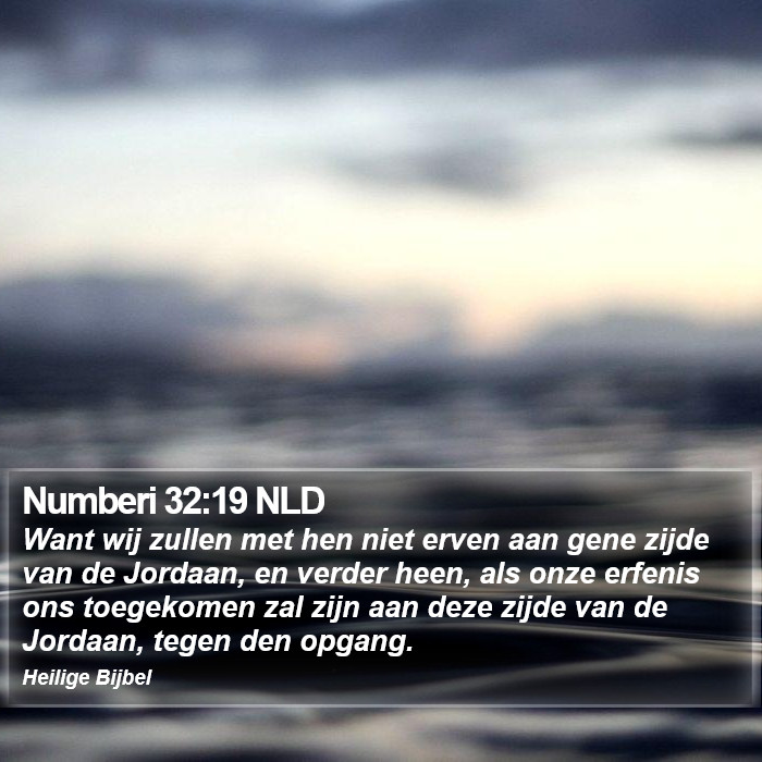 Numberi 32:19 NLD Bible Study