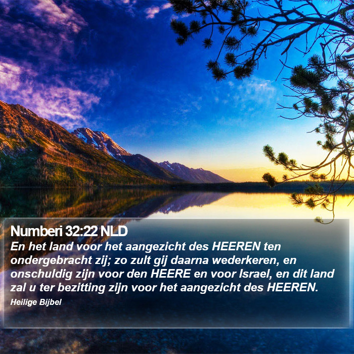 Numberi 32:22 NLD Bible Study