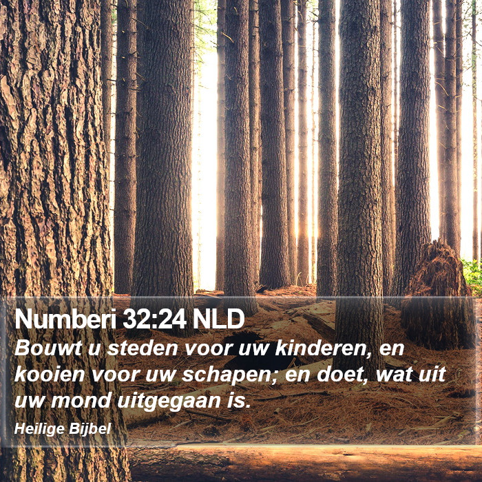 Numberi 32:24 NLD Bible Study