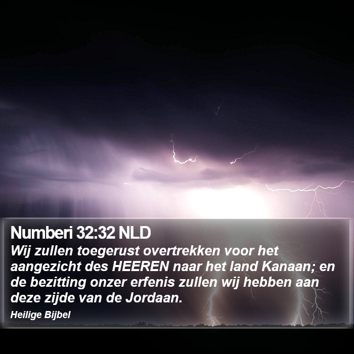 Numberi 32:32 NLD Bible Study