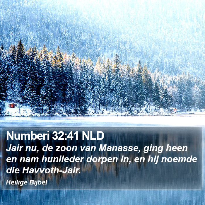 Numberi 32:41 NLD Bible Study