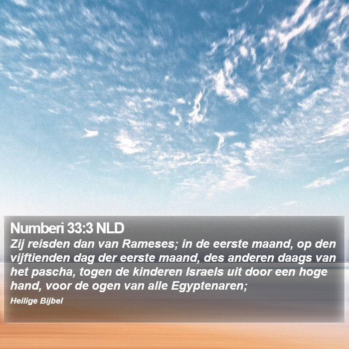 Numberi 33:3 NLD Bible Study