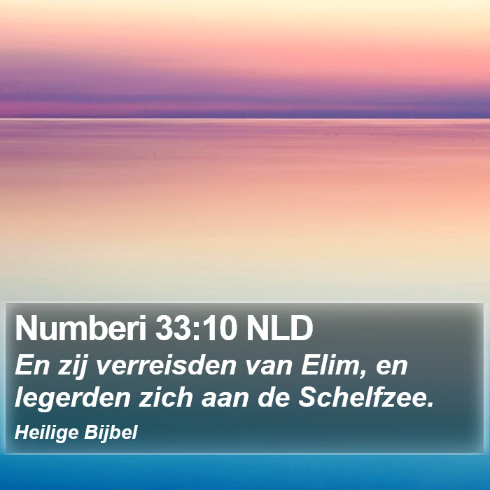 Numberi 33:10 NLD Bible Study