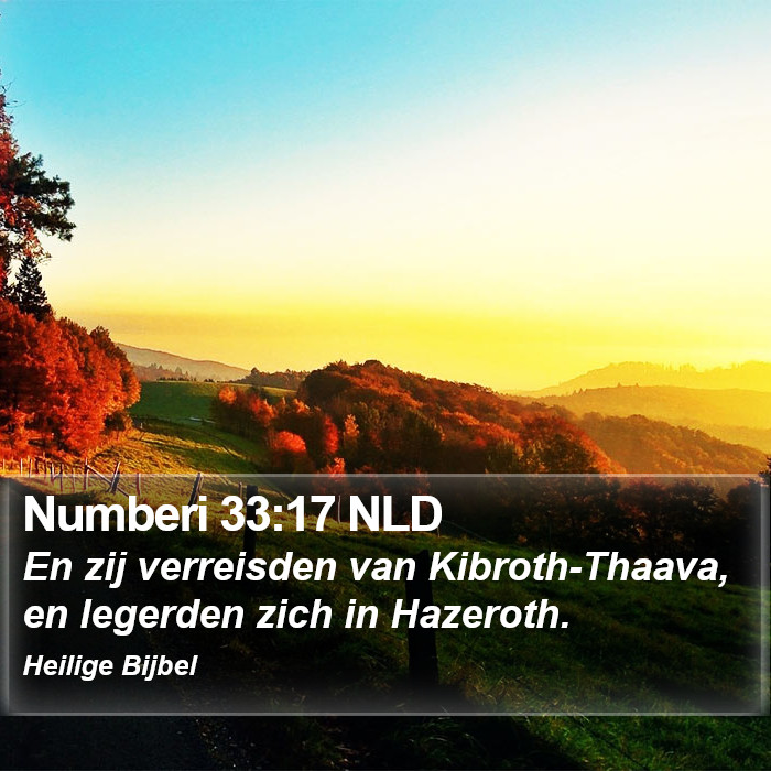 Numberi 33:17 NLD Bible Study