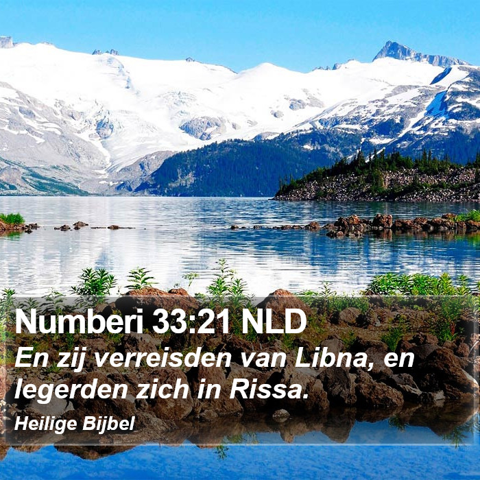 Numberi 33:21 NLD Bible Study