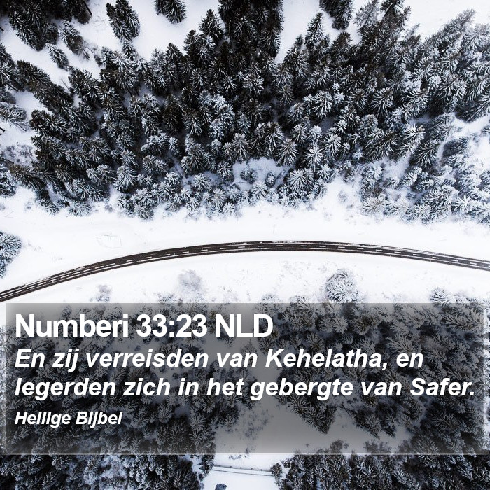 Numberi 33:23 NLD Bible Study