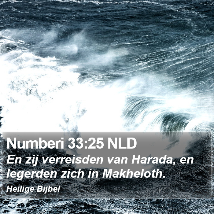 Numberi 33:25 NLD Bible Study