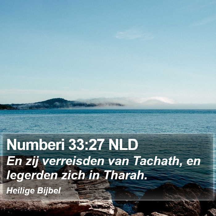 Numberi 33:27 NLD Bible Study