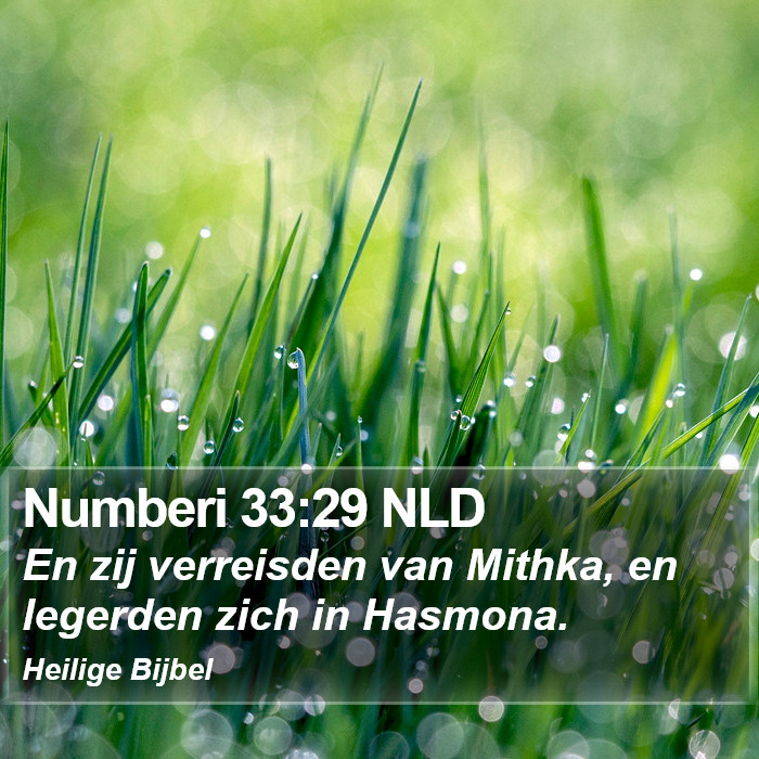 Numberi 33:29 NLD Bible Study