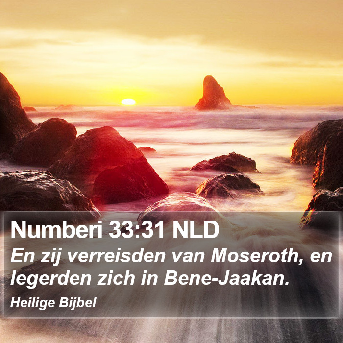 Numberi 33:31 NLD Bible Study