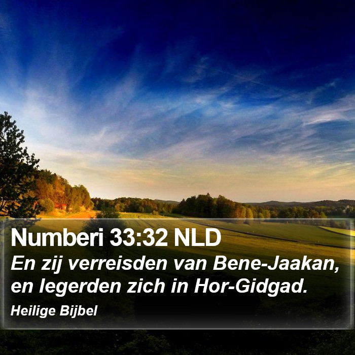 Numberi 33:32 NLD Bible Study