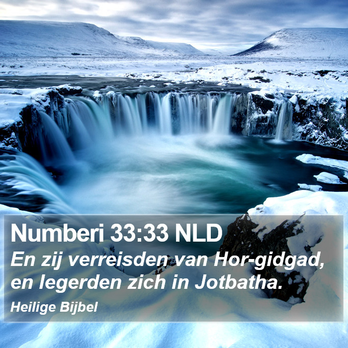 Numberi 33:33 NLD Bible Study