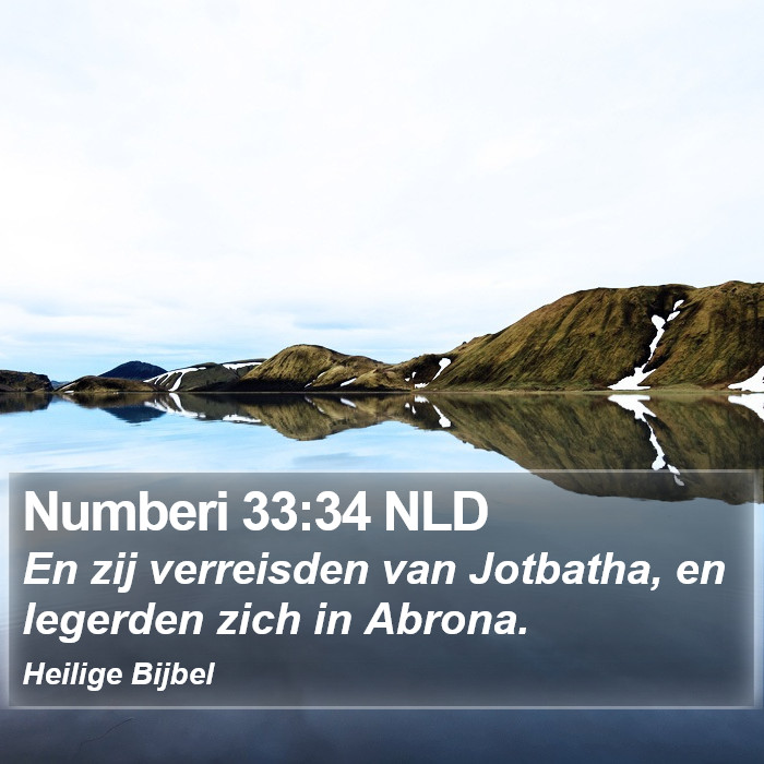 Numberi 33:34 NLD Bible Study