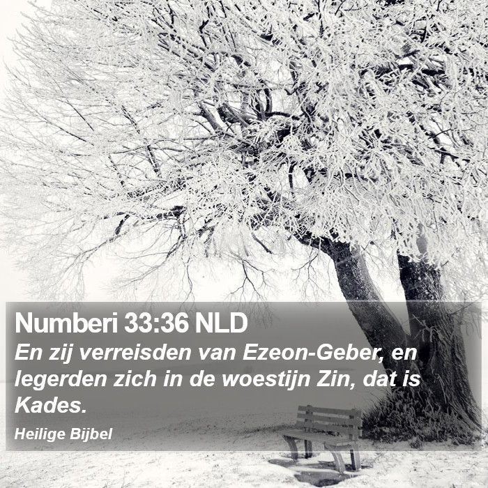 Numberi 33:36 NLD Bible Study