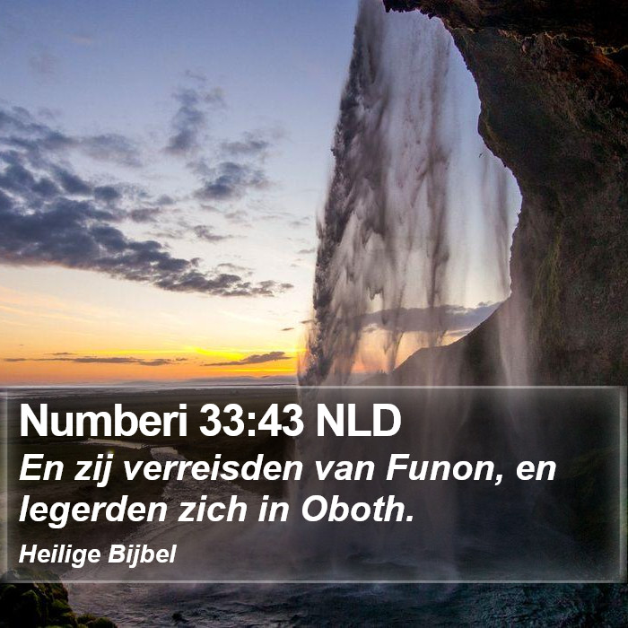 Numberi 33:43 NLD Bible Study