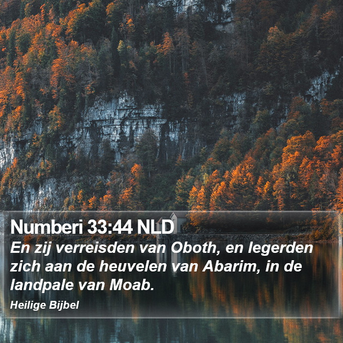 Numberi 33:44 NLD Bible Study