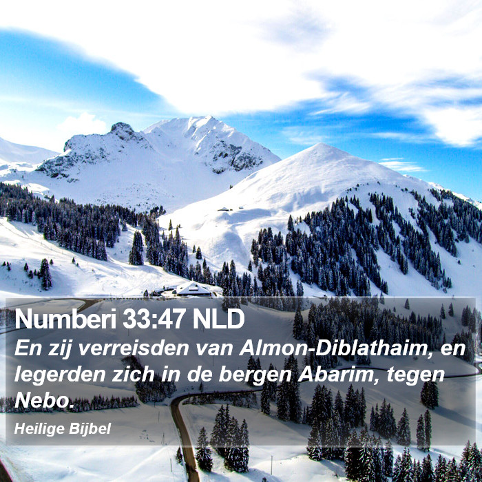 Numberi 33:47 NLD Bible Study