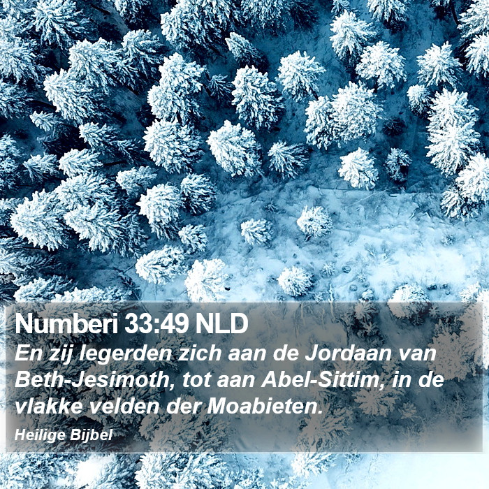 Numberi 33:49 NLD Bible Study