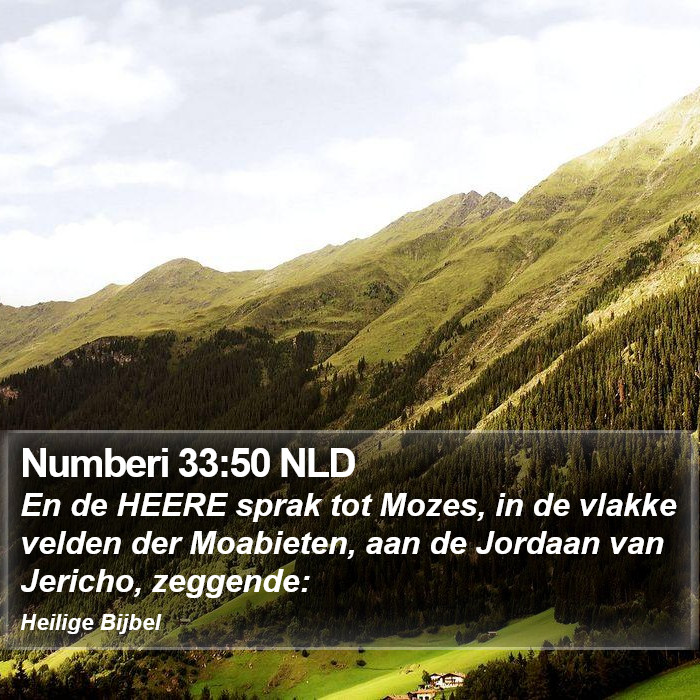 Numberi 33:50 NLD Bible Study