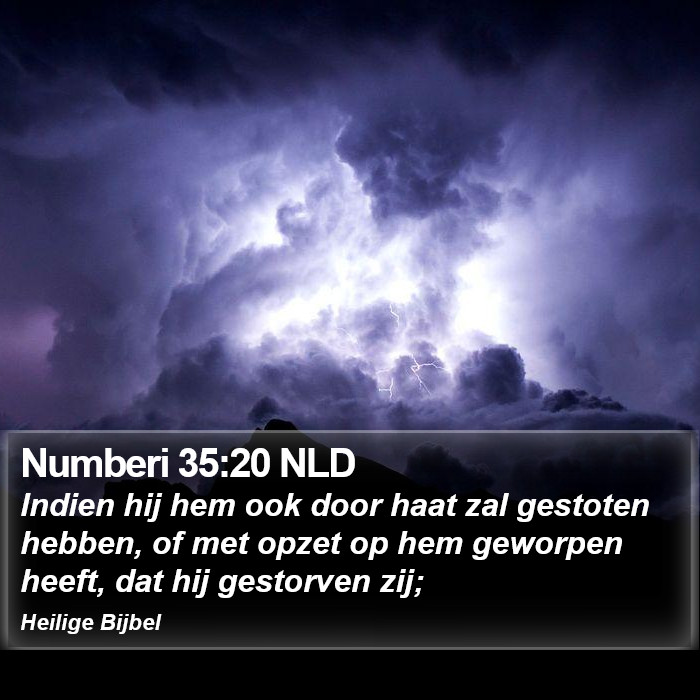 Numberi 35:20 NLD Bible Study