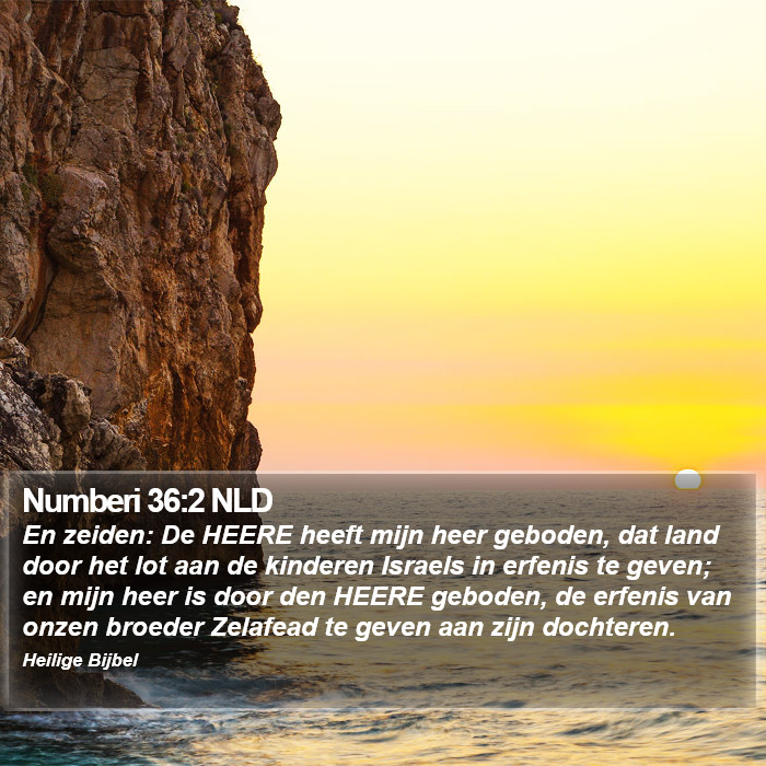 Numberi 36:2 NLD Bible Study