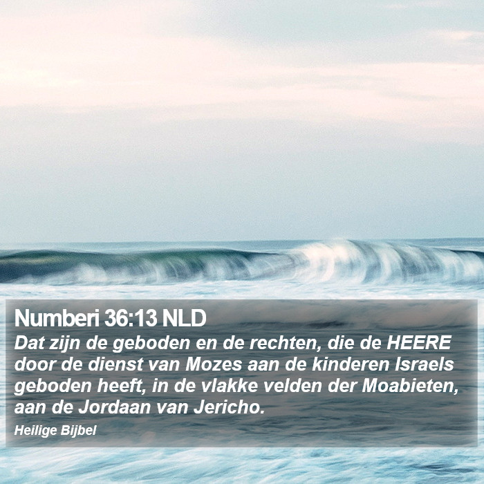 Numberi 36:13 NLD Bible Study