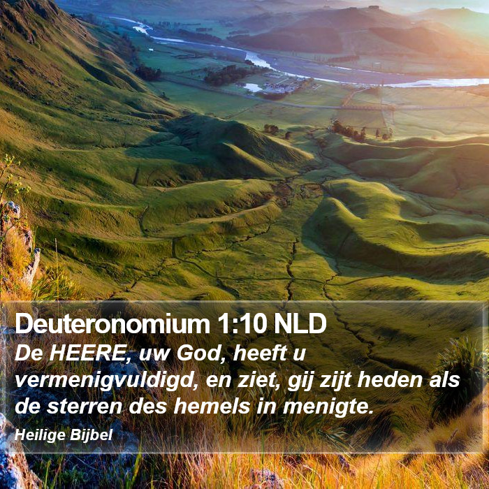 Deuteronomium 1:10 NLD Bible Study