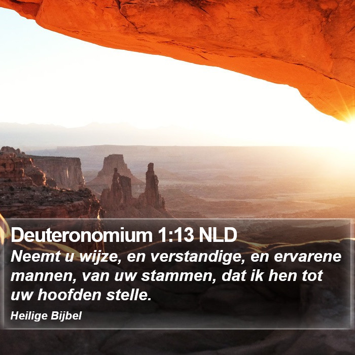 Deuteronomium 1:13 NLD Bible Study